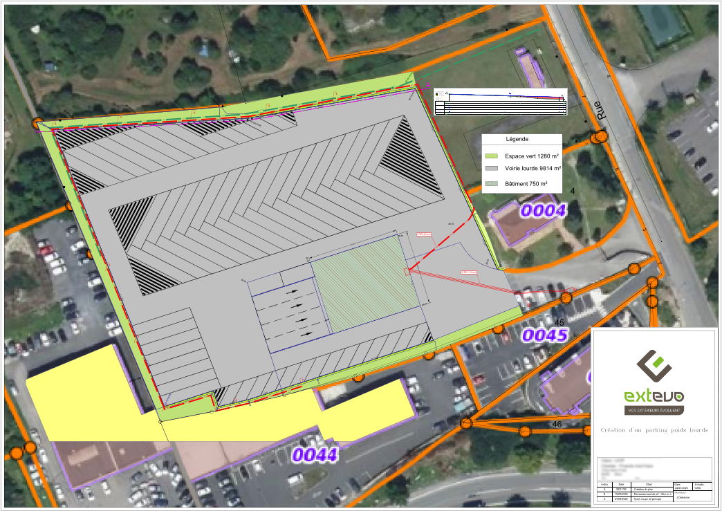 Plan parking poids lourds — EXTEVO