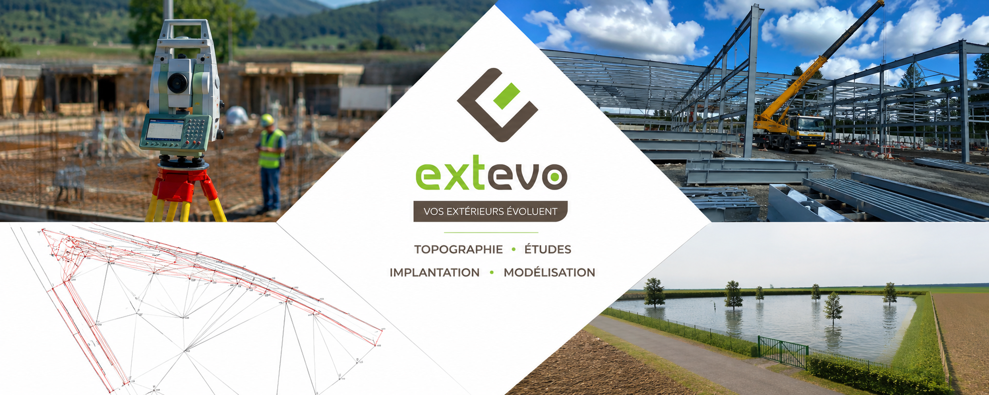 EXTEVO — Topographie • Études • Implantation • Modélisation — Hauts-de-France