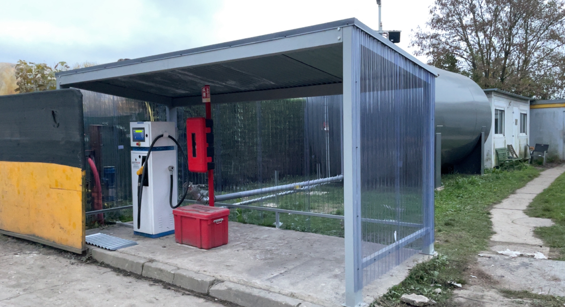 Abri mécano-soudé finalisé