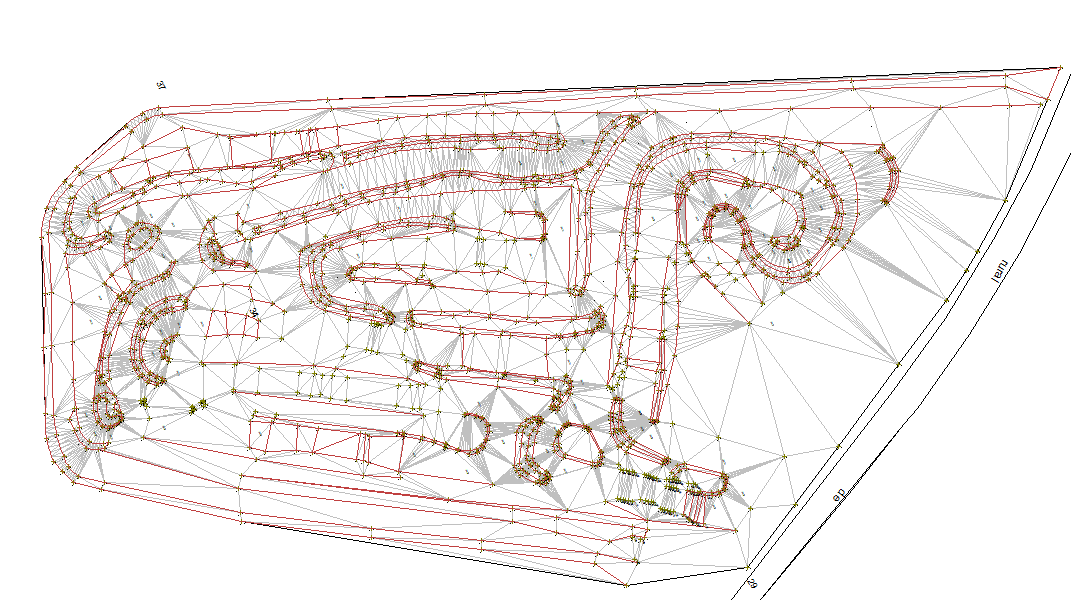 Levé topographique circuit de motocross